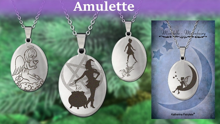 Amulette 2in1 - Edelstahl - Glücksbringer Kette für Kinder, Frauen, Damen kaufen