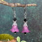 Preview: Ohrschmuck ohrhänger Schwarz Violett