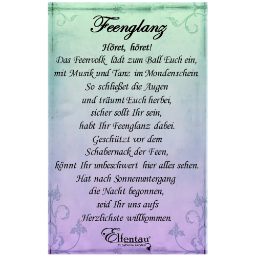Bedeutung feenglanz Feenflügel schmuck