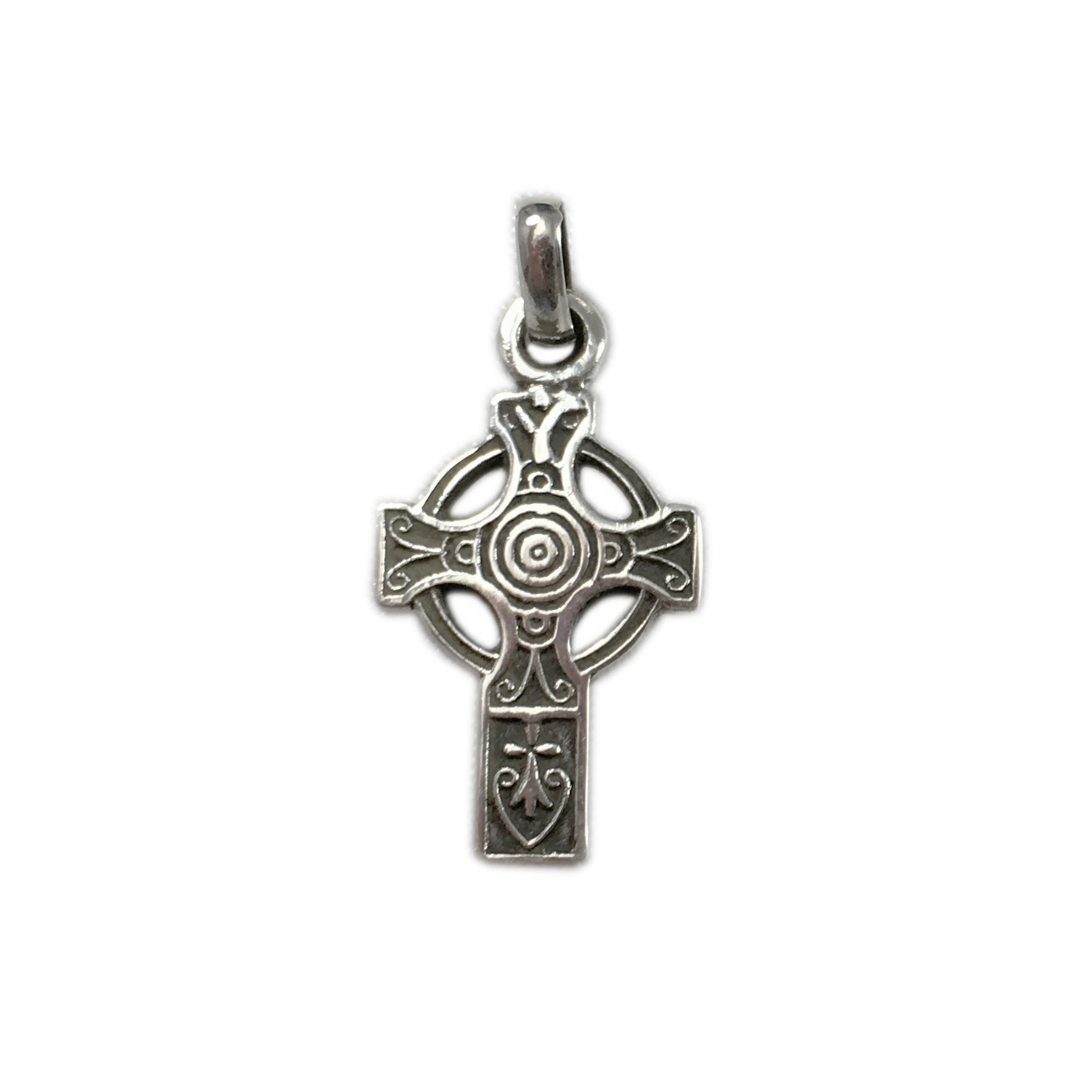 Kreuzanhänger 925er Silber m echtem Granat Keltisches Knotwork Keltisches Kreuz 