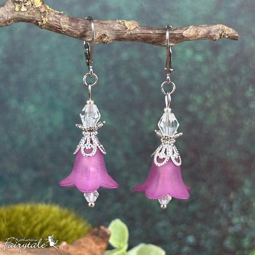 violette Ohrringe Ohrschmuck Schmuck
